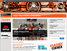 Tablet Screenshot of cascobayhockey.com